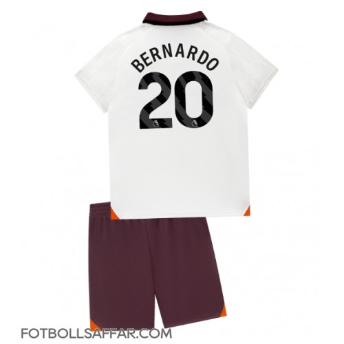 Manchester City Bernardo Silva #20 Bortadräkt Barn 2023-24 Kortärmad (+ Korta byxor)